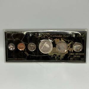 1867年-1967年 カナダ 建国100周年 記念 銀貨 スターリング エリザベス 貨幣セット コイン