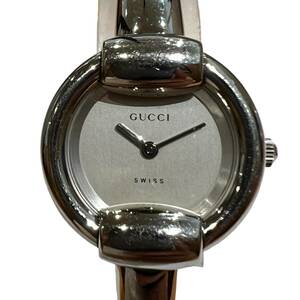 GUCCI グッチ バングルウォッチ 1400L 2針 シルバー文字盤 Qz レディース 腕時計