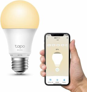 電球色 1個 TP-Link Tapo スマート LED ランプ 調光タイプ 電球色 E26 800lm Echo シリーズ/Go