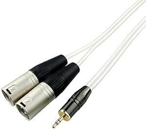 XLR cable microphone cable Canon conversion cable audio cable stereo cable 3.5mm plug ( male ) - 2XLRp