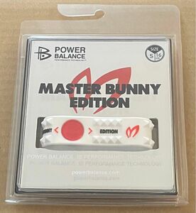 MASTER BUNNY EDITION パワーバランス ホログラムブレスレット Ｓ16cm ホワイト