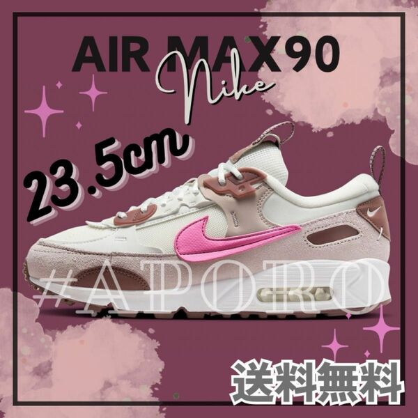 NIKE ナイキ AIR MAX90 エアマックス90 ピンク ホワイト バイオレット 白 23.5