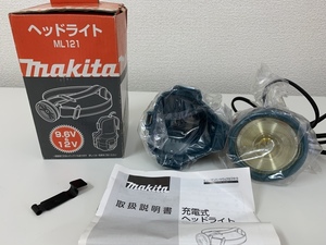 ☆未使用保管品☆　makita　マキタ　充電式ヘッドライト　ML121　9.6V＆12V　ヘッドランプ/作業用照明/電動工具/アウトドア　①