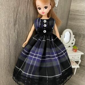 リカちゃん　ブライス　ハンドメイド服　ワンピースA 138