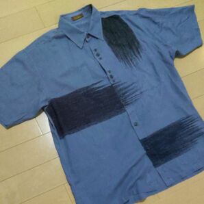 アラミス　aramis　麻混　半袖シャツ　紳士　メンズ　Ｌサイズ　　日本製