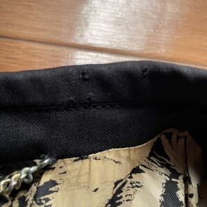 ドルチェ&ガッバーナ テーラードジャケット ブレザー 金花柄 フラワー 銀ボタン ブラック 48 Lの画像10