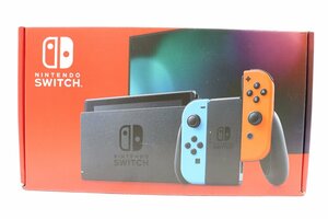 25JD●Nintendo Switch 新型 カラー Ver18.0.1 ニンテンドースイッチ 任天堂 動作正常 箱イタミ 中古