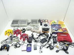 25EY●任天堂 ゲーム 本体 周辺機器 まとめ ファミコン スーパーファミコン ゲームキューブ 64 など Nintendo 動作未確認 ジャンク