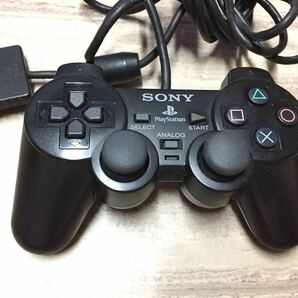 ★動作良品即決★PS2 SONY純正品 コントローラー デュアルショック2 ブラック6の画像1