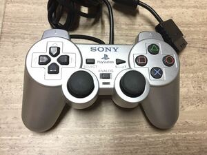 ★動作良品即決★PS2 SONY純正品 コントローラー デュアルショック2 シルバー