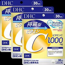 持続型ビタミンC 30日分×3袋セット 計90日分 DHC サプリメント 抗酸化作用 水溶性ビタミン_画像1