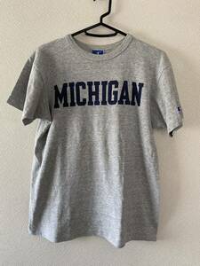 Vintage 80's~90's Champion College Print T-sh Champion stain included print college T Vintage USA made America old clothes single 