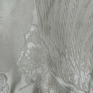 IROHA◆白打掛◆【ta0229】白無垢 和装 婚礼 結婚式【中古】【飛翔鶴】オフホワイト 正絹の画像6