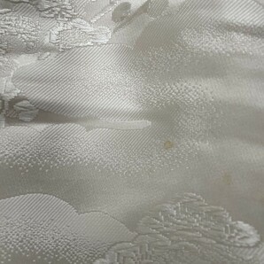 IROHA◆白打掛◆【ta0229】白無垢 和装 婚礼 結婚式【中古】【飛翔鶴】オフホワイト 正絹の画像9