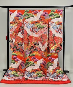 IROHA* colorful wedding kimono *[ta0909] Japanese clothes wedding wedding [ used ][. red ]