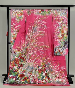IROHA* discount long-sleeved kimono *[ta0442] large long-sleeved kimono . under wedding Japanese clothes * wedding [ pink ][ used ]