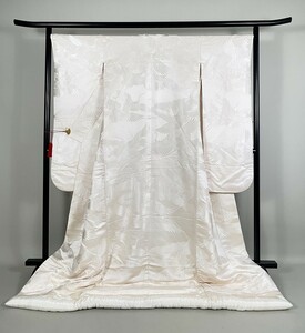 IROHA* white strike .*[ta0975] wedding kimono shiromuku Japanese clothes wedding wedding [ used ][. sho crane ] eggshell white silk 