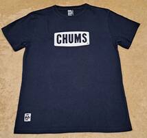 ★チャムス CHUMS　半袖 Tシャツ　Mサイズ　紺色　チャムスロゴ　定番バージョン_画像1