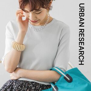 URBAN RESEARCH アーバンリサーチ　5分袖リブカットソー