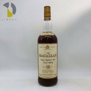 【未開栓】The MACALLAN ザ・マッカラン 12年 シェリーウッド 旧ボトル ウイスキー 1000ml 43% WH51229