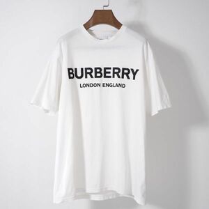 4-ZD061 Burberry Burberry действующий Burberry Logo cut and sewn футболка белый M мужской 