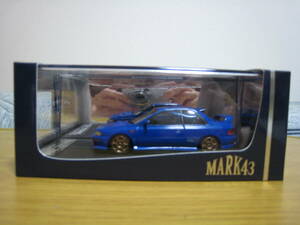 MARK43　マーク43　1/43　スバル　インプレッサ　WRX　タイプR　STiバージョン　1997年式　GC8　ソニックブルーマイカ　スポーツホイール