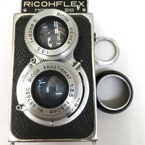 【837】RICOH FLEX MODELⅢB 二眼レフカメラ リコー モデル3B レトロ 希少 コレクション 趣味 おまけつきの画像1