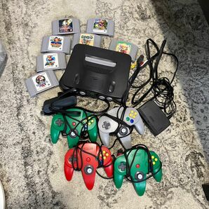 Nintendo 64 本体、ソフト、コントローラー、接続コードセット