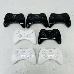 *1 jpy ~* nintendo Wii U original Pro controller body together 7 piece set operation not yet verification Junk WiiU Proco nPRO controller 