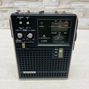 *1 jpy ~* SONY Sony ICF-5500 Sky sensor multiband receiver radio retro antique 