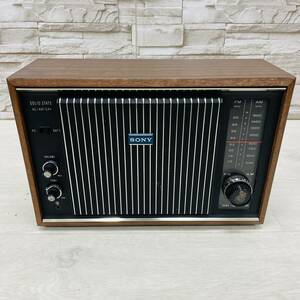 *1 иен ~* SONY Sony античный радио TFM-9500 2 частота транзистор радио Showa Retro подлинная вещь античный 