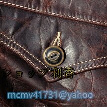 高級品■メンズ 革ジャン フライトジャケット 最上級 馬革 レザージャケット ライダース 本革 S~5XL_画像10