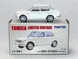 T089　トミカリミテッドヴィンテージ　LV-58a　トヨタカローラ1200 4ドアセダン