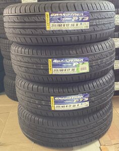 【送料無料】ダンロップ グラントレック PT3 215/60R17 96H 4本 2023年製:1本 2021年製:3本 ◆数量◆価格◆限定◆ C-HR カローラクロス