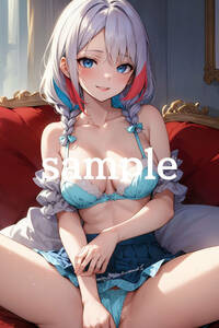 No.Sh-000157【全て1点もの】A4サイズ 美女ポスター 高品質光沢紙 イラスト アート コスプレ セクシー 水着 制服 下着 美女 巨乳 美乳 美尻