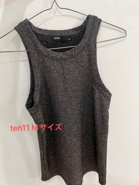 タンクトップ 黒ラメ Mサイズ