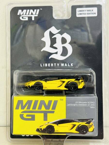 1/64 ミニカー MINI GT LB-Silhouette WORKS Lamborghini Aventador GT EVO Yellow