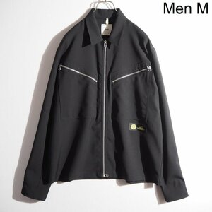 C1106P　▼OAMC オーエーエムシー▼　22AW ウール ジップブルゾン ブラック M オーバーサイズ / ジャケット 黒 シーズンレス rb mks