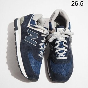 C2262P　●new balance ニューバランス●　新品 OU576PNV UK製 スエード メッシュ スニーカー ネイビー US8.5/26.5cm 英国製 rb mks