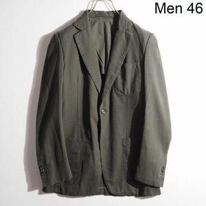 M6418P ▼MARTIN MARGIELA マルタンマルジェラ 10▼ 03SS 本人期 コットン テーラードジャケット カーキ ストライプ 46 春～秋 rb mks