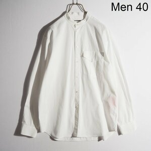 K4559P　▼JIL SANDER ジルサンダー▼ 20SS 7days shirt Wednesday バンドカラーシャツ ホワイト 40/XL 白 JSYR600205 シーズンレス rb mks