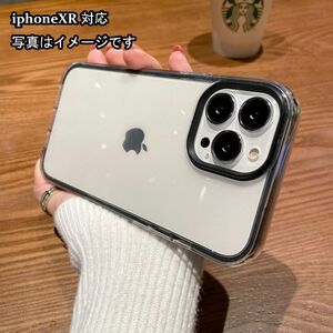 iphoneXRケース カーバー TPU 可愛い　お洒落　韓国　黒　軽量 ケース 耐衝撃 高品質358