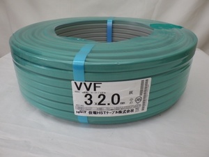 . electro- HST cable electric wire VVF cable 3×2.0mm 100m 2023 year 3 month manufacture unused goods including in a package un- possible 240518