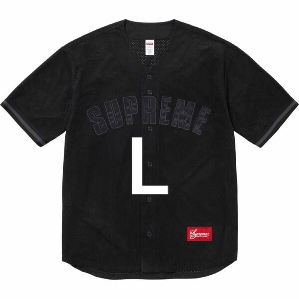 Supreme Ultrasuede Mesh Baseball Jersey Lサイズ