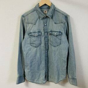 Levi's リーバイス　シャツ　長袖　デニムシャツ 古着　ウエスタンシャツ メンズ　S