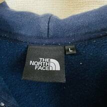THE NORTH FACE ノースフェイス パーカー フルジップパーカー 刺繍　紺　古着　メンズ　L_画像7