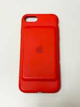 【純正】iPhone7 iPhone8 Smart Battery Case レッド バッテリーケース A1765_画像1