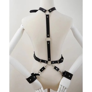 (299) PU leather neck * waist hand .. bundle belt adjustment possibility . ultra bundle .. hand . removed possibility SM cosplay goods . bundle style .