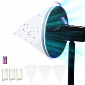 蚊帳 殺虫器 捕虫器 3個セット コバエ 虫 ライト 駆除 LED誘虫