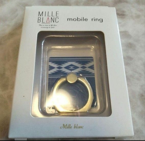 新品未使用　mille blanc mobile ring　 未開封　スマホリング　スマートフォン　iPhone　オルテガ